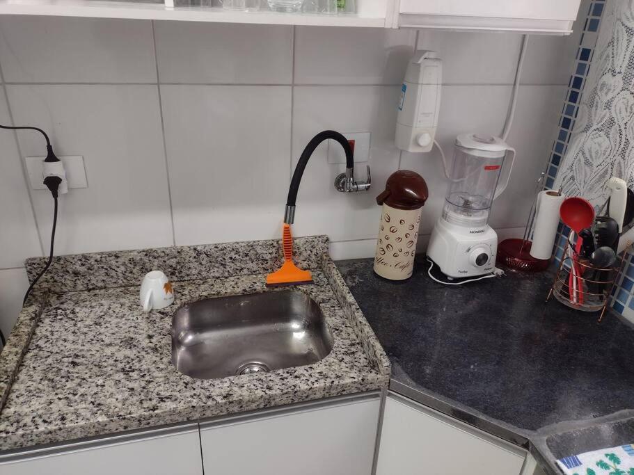 Mongaguá100 M Da Praia Elevador Garagem E Portao Automaticoアパートメント エクステリア 写真